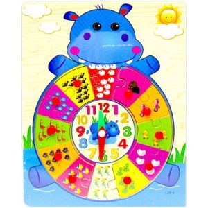 Деревʼяна гра "Рамка-вкладиш: Бегемотик"