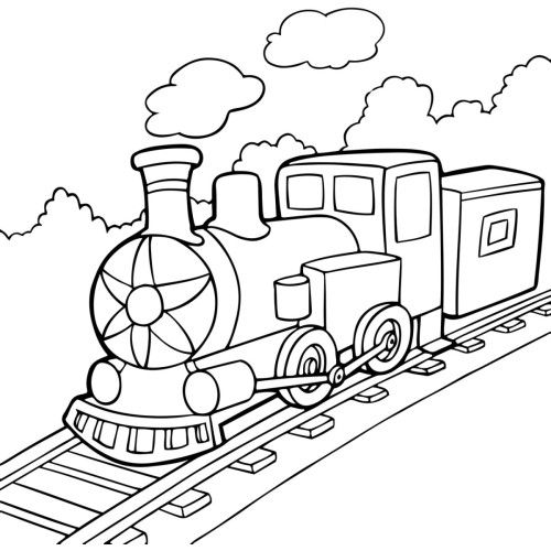 Дитячий набір для розпису "Локомотив", 25х25 см