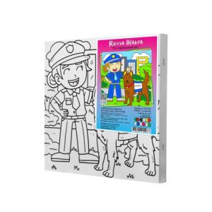 Дитячий набір для розпису "Поліцейський пес", 25х25 см