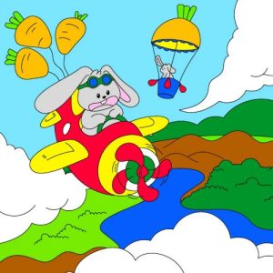 Дитячий набір для розпису "Вище хмар", 25х25 см