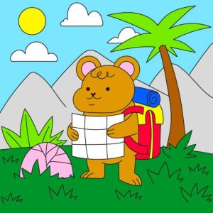 Дитячий набір для розпису "Скарб", 25х25 см