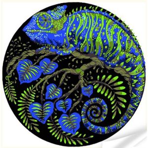 Вініл за номерами "Хамелеон" (30х30 см.)