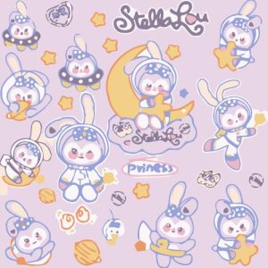 Картина за номерами "Зіркові зайченята" 20х20 см