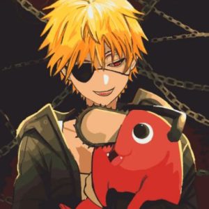 Картина по номерах аніме "Людина-бензопила" 40х50 см