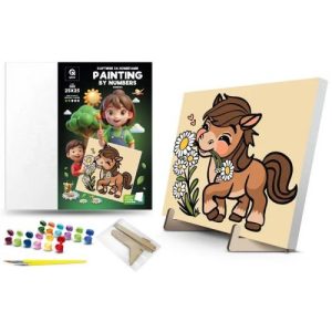 Картина по номерах на підставці "Конячка" (25х25 см)