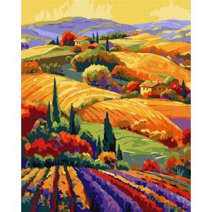 Картина по номерах "Барвистий краєвид" 40х50 см