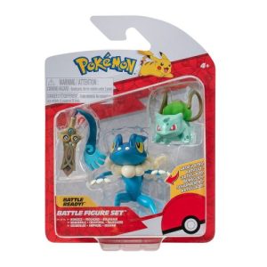 Набір ігрових фігурок Pokemon W19 - Хонедж, Бульбазавр, Фрогадир