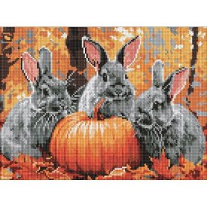 НАБІР З АЛМАЗНОЮ МОЗАЇКОЮ "КРОЛЯЧІ ПРИГОДИ" 30х40 см