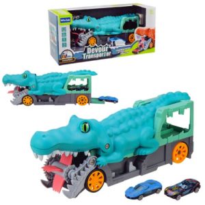 Трейлер із машинками "Крокодил", катапульта