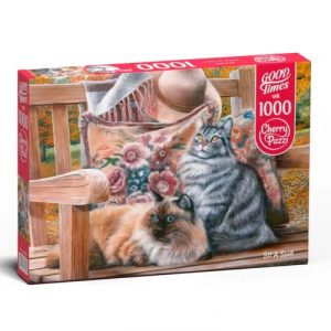 Пазли "Котячі посиденьки", 1000 елементів