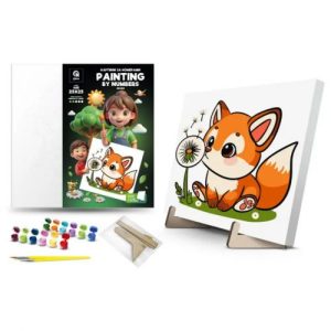 Картина по номерах на підставці "Лисеня" (25х25 см)