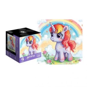 Пазли "Єдиноріг і Веселка", 160 деталей