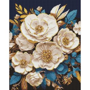 Алмазна мозаїка "Біла симфонія" 40х50 см