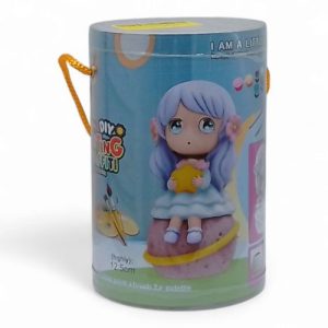 Розмальовка фігурка-скарбничка "Дівчинка на місяці" вид 1