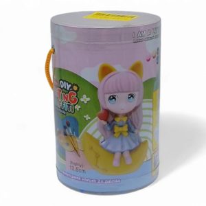 Розмальовка фігурка-скарбничка "Дівчинка на місяці" вид 3