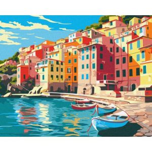 Картина по номерах "Сонячне місто" 40х50 см