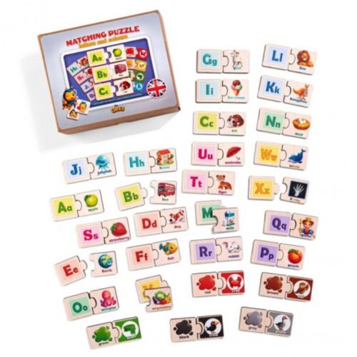 Деревʼяний розвиваючий пазл "Англійська Абетка"