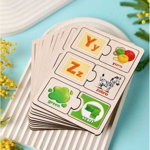 Деревʼяний розвиваючий пазл "Англійська Абетка"