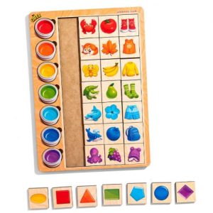 Вкладиш-сортер "Асоціації по кольорам"