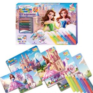Набір для творчості Малюй піском Принцеси "4FUN Game Club", в коробці