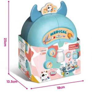 Набір лікаря "Корівка", 2 в 1 , 15 аксесуарів, валіза-рюкзак