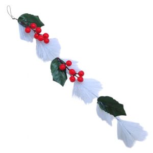 Новорічна декоративна гілка 50 см модель 37954