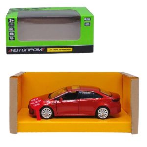Машина металева "Toyota Corolla Hybrid" (світло, звук) теракотова