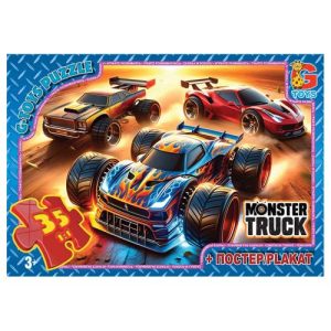 Пазли із серії  "Монстер траки", 35 ел
