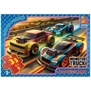 Пазли із серії "Монстер траки", 35 ел