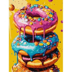 Картина по номерах "Смачненькі пончики" 30х40 см