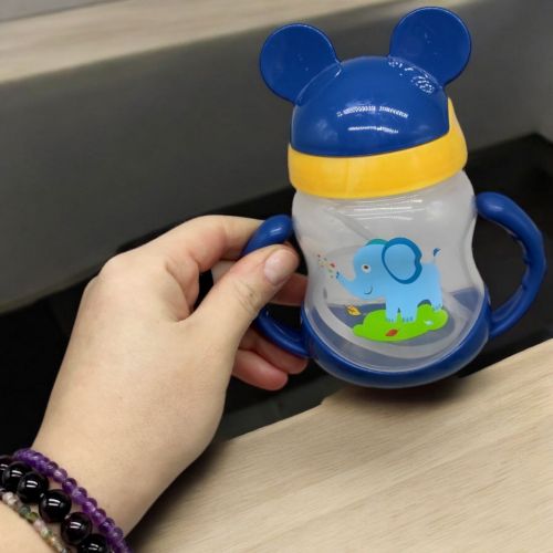 Поїльник з трубочкою "Міккі Маус", 250 мл, синій - Зображення 2