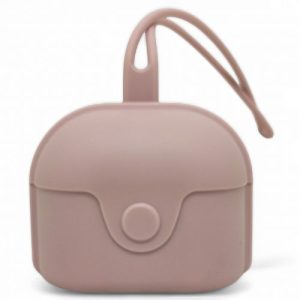 Контейнер для зберігання пустушки, силіконовий (персиковий)