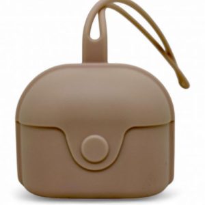 Контейнер для зберігання пустушки, силіконовий (мокко)