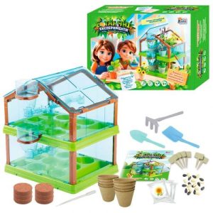 Набір для вирощування рослин "Ботанічні експерименти" "4FUN Game Club", ґрунт, теплиця, насіння, інструменти