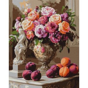 Картина по номерах "Вишукані троянди" 40х50 см