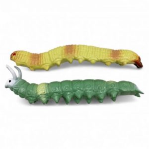 Тягучка гумова "Гусениця та червʼячок" (мʼятна + жовта)