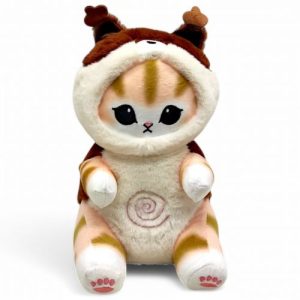 Мʼяка іграшка аніме "Котик в капюшоні", 30 см