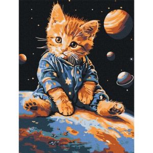 Картина по номерах "Зоряний котик" 30х40 см