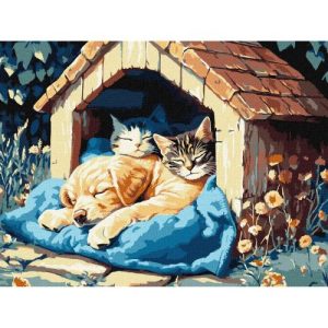 Картина по номерах "Тихий час" 30х40 см