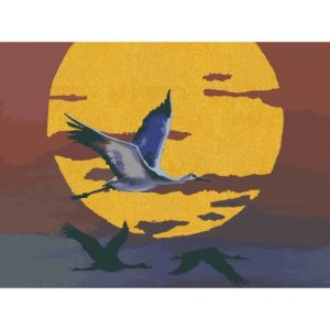 Картина по номерах з фарбами металік "На заході сонця" 50x40 см