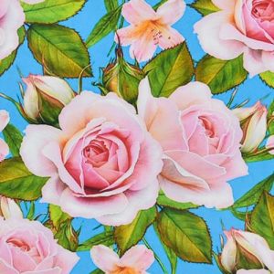 Алмазна мозаїка "Рожеві пелюстки" 30х30 см