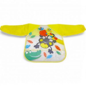 Слинявчик з рукавами, жовтий