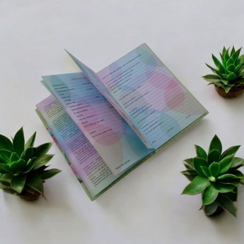 Анкета для дівчаток, 60г,7БЦ,мат.лам.,виб.лак,гліттер,135х197мм,48арк.,блок укр.диз.2148