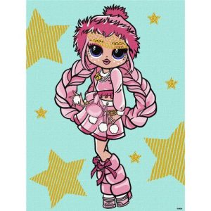 Картина за номерами зі стразами "L.O.L. Surprise! O.M.G. Fashion show La Rose" 30х40 см