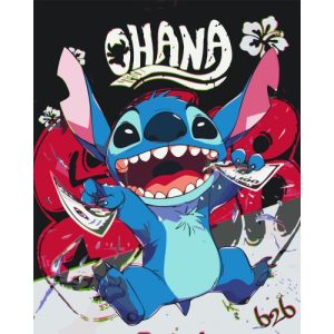 Картина по номерах "Кумедний Стіч" 40х50 см