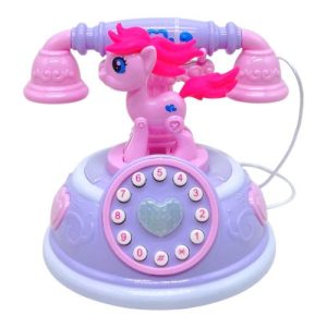 Телефон музичний на батарейках (бузковий)