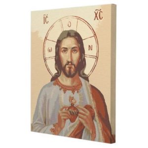 Картина за номерами "Ікона. Ісус в серці" 40х50 см