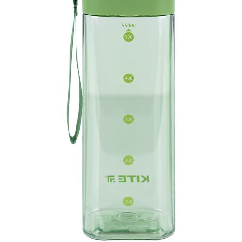 Пляшечка для води квадратна, 550 мл, зелена - Зображення 3