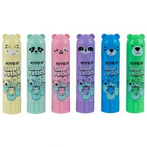 Клей-олівець PVP, 15 г Colorful з фігурним ковпачком Kite