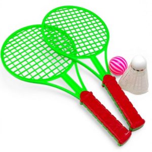 Набір для бадмінтону дитячий (2 ракетки, воланчик і мʼячик)